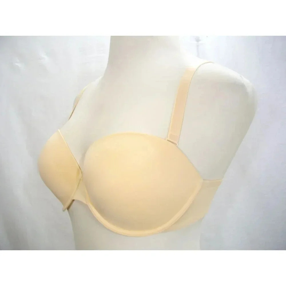 36D Panache SuperBra 3370 Porcelain Moulded‎ Strapless Underwire Bra Nude - Picture 3 of 6